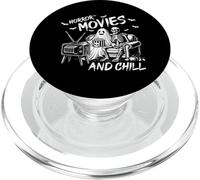 Horreur Movies and Chill Squelette Drôle Horreur Nuit Fantôme PopSockets PopGrip pour MagSafe