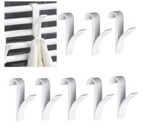 HORREX Lot de 8 crochets de radiateur en plastique pour serviette de refroidissement domestique, porte-serviettes électrique