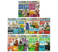 Horrible Histories Savage Ensemble de 10 livres de collection (horribles Égyptiens, Romains pourris, Vikings vicieux, Moyen Âge mesquin, Tudors terrifiants, Victoriens vils, Première Guerre mondiale