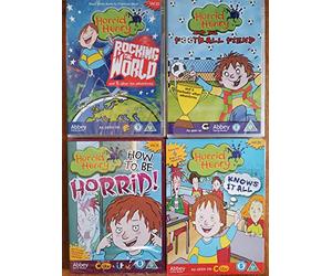 HORRID HENRY COLLECTION 4 DVDS (24 episodes): How to be Horrid / Knows It All / Rocking The World / And The Football Friend