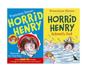 Horrid Henry Summer Mischief Collection by Francesca Simon: Horrid Henry & School's Out - Two Hilarious Illustrated Books of Holiday Pranks & Chaos (2-Book Set)