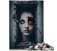 Horror Art Adults 1000 Piece Jigsaw Puzzle Wood Jigsaw Family Fun Jigsaws Puzzles 50x75cm