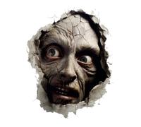 Horror Breaking Through Wall Decals - PVC Halloween Wall Decals