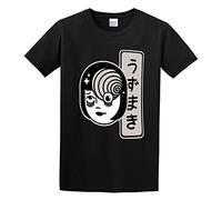 Horror Comics Junji Ito Comfortable Graphic Tee Printed Top Shirt Mens T-Shirt Black 3XL