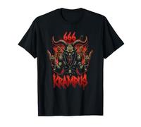 Horror Dämon Teufel Frau Kramperl Costume Maske Krampus 666 T-Shirt