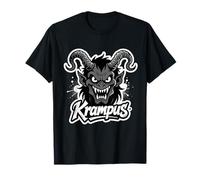 Horror Dämon Teufel Frau Kramperl Costume Maske Merry Krampus T-Shirt