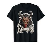Horror Dämon Teufel Frau Kramperl Costume Maske Merry Krampus T-Shirt