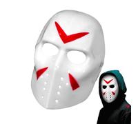 HORROR HOCKEY MASQUE - UNISEX SCARY Costume Party Cosplay Prop | Face À Costume D'Halloween Réglable Masque | Accessoire De Mode Effrayant Et Drôle Pour Les Adultes Et Les Adolescents Lors Des Fêtes E