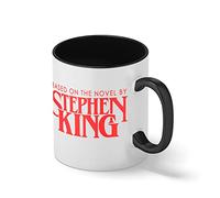 Horror Inspired Based On the novel By Stephen King Blanc tasse de café avec jante noire et poignée Mug