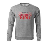 Horror Inspired Written The Novel by Stephen King Sweat Gris Unisex Size XXL