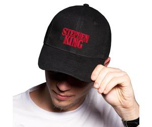 Horror Movie Inspired Stephen King Blood Noir Baseball Delta Cap Logo Unisexe Original Brodé Réglable Urban
