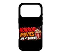 Horror Movies are My Therapy Film Effrayant Humour Coque pour iPhone 17 Pro