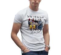 Horror Movies Inspired by Stephen King Book Signature T-Shirt Blanc pour Les Hommes Size XL