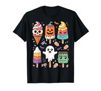 Horror Movies Summer Popsicle Halloween Ice Cream Summerween T-Shirt