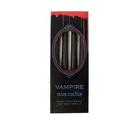 Horror-Shop Bougies Pointues Vampire Noir Saignant 4pcs.