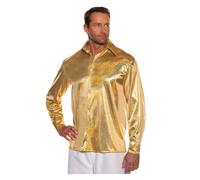 Horror-Shop Chemise 70's Gold Metallic Disco XXL