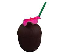 Horror-Shop.com Gobelet à Cocktail à La Noix De Coco avec Paille 650ml