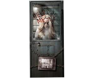 Horror-Shop.com Psychiatrie Help Me Décoration De Porte 80x180 Cm