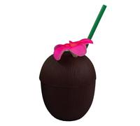 Horror-Shop Gobelet à Cocktail à La Noix De Coco avec Paille 650ml
