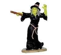 Horror-Shop Lemax Spooky Town - Une Sorcière Lance Un Sort