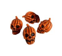 Horror-Shop Mini-Citrouille Têtes De Mort, Lot De 4