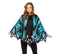 Horror-Shop Poncho Ailes De Papillon Bleu Poncho