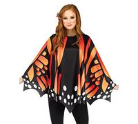 Horror-Shop Poncho Ailes De Papillon Rouge Poncho