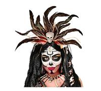 Horror-Shop Serre-tête Vaudou avec Tête De Mort