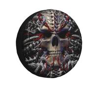 Horror Skull-Couverture De Protection De Roue De Secours Pour Honda Crv,Modules De Mort Gothiques,Rond-Pathie,Versi4 X 4 Suv,14 "",15"",16 "",17"" - Type 14 Inch #J