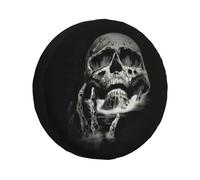 Horror Skull-Couverture De Protection De Roue De Secours Pour Honda Crv,Modules De Mort Gothiques,Rond-Pathie,Versi4 X 4 Suv,14 "",15"",16 "",17"" - Type 15 Inch #G