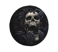 Horror Skull-Couverture De Protection De Roue De Secours Pour Honda Crv,Modules De Mort Gothiques,Rond-Pathie,Versi4 X 4 Suv,14 "",15"",16 "",17"" - Type 16 Inch #F