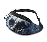 Horror Skull Island Design Fanny Pack pour Hommes Femmes, avec Fermeture à glissière réglable Sport Fitness Ceinture Sac pour l'entraînement Voyager Casual Running