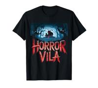 Horror Vila Haunted Mansion Scène de forêt effrayante T-Shirt
