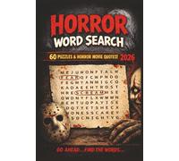 Horror Word Search Puzzle Book: Horror Word Search Puzzles | Horror Fans | Good Mental Challenge with Entertainment and Fun | 6x9 inches, 120 pages | 50+ Puzzles | Solutions Included