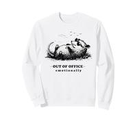 Hors du Bureau émotionnellement Opossum Burnout Worker Humour Sweatshirt