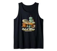 Hors du Bureau Humour de Travail Robot IA drôle Permanent Débardeur