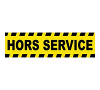 Hors Service - 15x4cm - Sticker/Autocollant