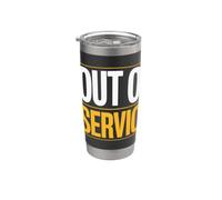 Hors service Funny Retirement Retiree Retiree Humour Gobelet isotherme en acier inoxydable double paroi