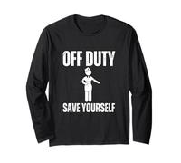 Hors Service Save Yourself Sarcastic Cabin Crew Flight Attendant Manche Longue