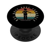 Hors Service Save Yourself Sarcastic Cabin Crew Flight Attendant PopSockets PopGrip Adhésif