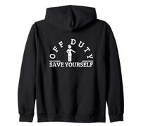 Hors Service Save Yourself Sarcastic Cabin Crew Flight Attendant Sweat à Capuche