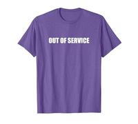 Hors Service T-Shirt, Homme, Violet Chiné, 3XL
