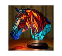 (horse)2024 Animal Table Lamp Series Stained Glass Animals Shape Table Lamp 3d Animal Shape Table Lamps For Home Decorations For Home