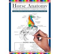 Horse Anatomy Veterinary Physiology Workbook & Coloring: Anatomy Magnificent Learning Structure for Students & even Adults | Perfect Gift for Veterinary Students, Horse Lovers & Adults