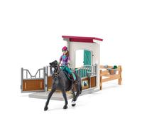 Horse Box Lisa et Storm, Figurine cheval et accessoires, SCHLEICH 42709 Horse Club, dès 5 ans