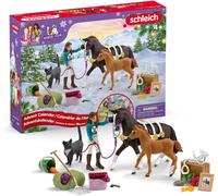 Horse Club Calendrier De L¿Avent Horse Club 2025 ¿ 99092 Avec Figurine Articulée Lisa, 2 Chevaux, Un Chat, Bride Et De Nombreux Accessoires Idée Cadeau Dès 5 Ans 36 Pièces