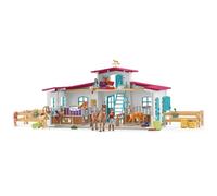 Schleich Coffret Centre équestre 42567 - Écurie avec Hannah, Lisa, 3 chevaux, 115 pièces