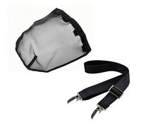 Horse Comfort Shield Masque de nez en maille respirante avec blocage UV pour protection du visage des chevaux, maille fine, facilement réglable (L)