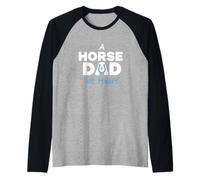 Horse Dad at Heart | La paternité équestre Manche Raglan