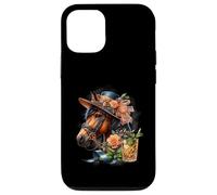 Horse Derby Party Mint Julep Chapeau de Cocktail Floral Coque pour iPhone 12/12 Pro